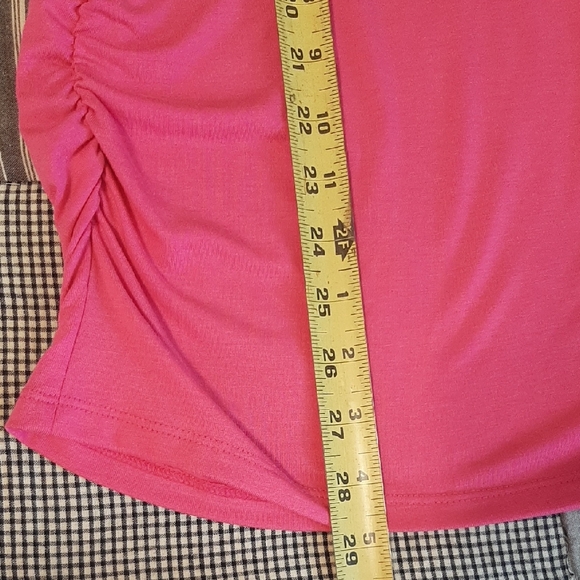 Maternity Tee Shirt Sonoma Brand Vibrant Pink With OH GIRL On Front Size XL - Picture 10 of 13